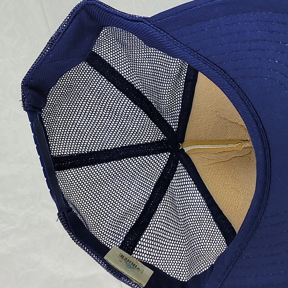 Vintage Mobil Pipeline Tec Dept Trucker Hat Blue/White - Picture 10 of 12